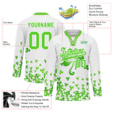 Custom Four-leaf clover Personalized Hockey Jersey HCKJ01-E0615-4